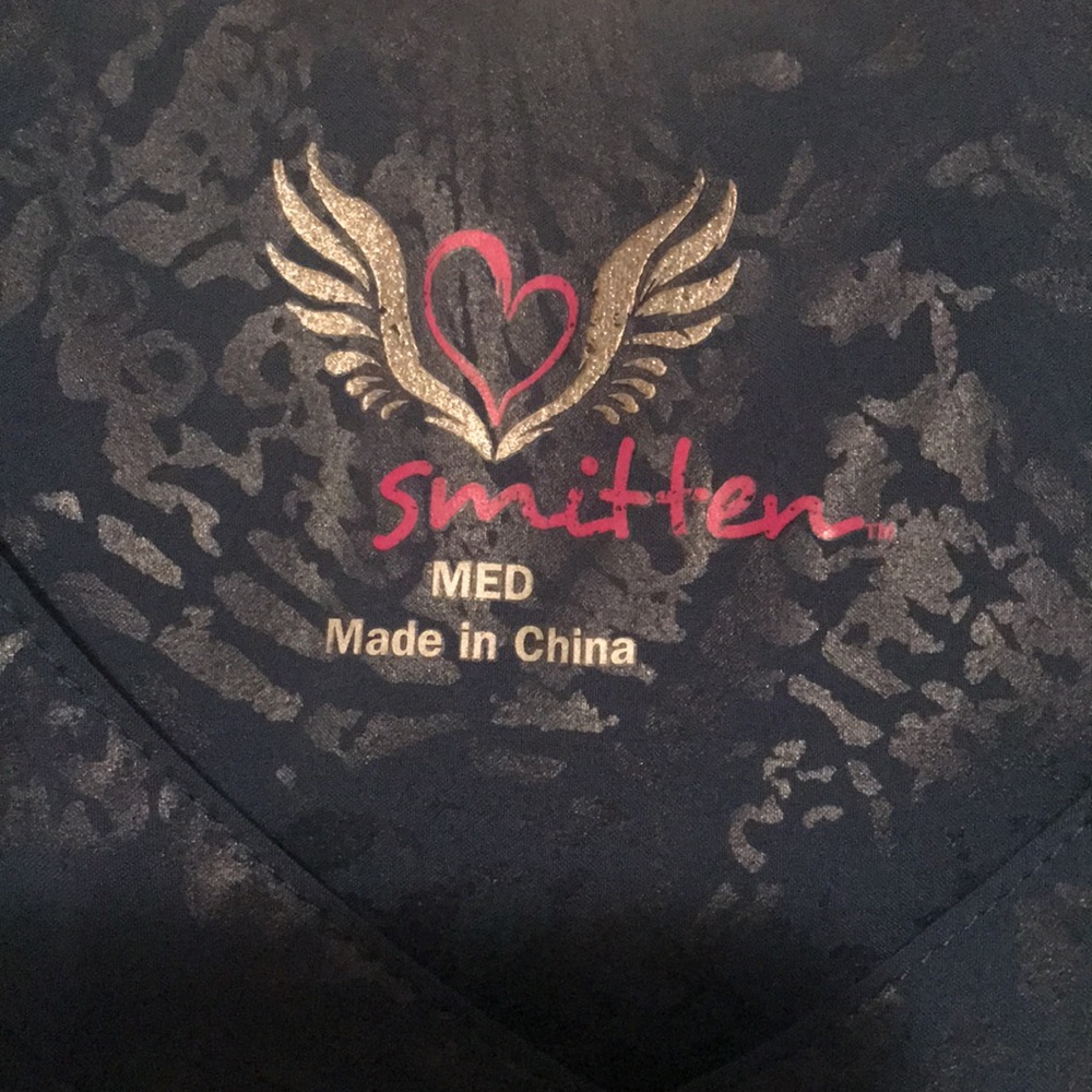 Smitten nursing scrub uniform. Matching top/bottom